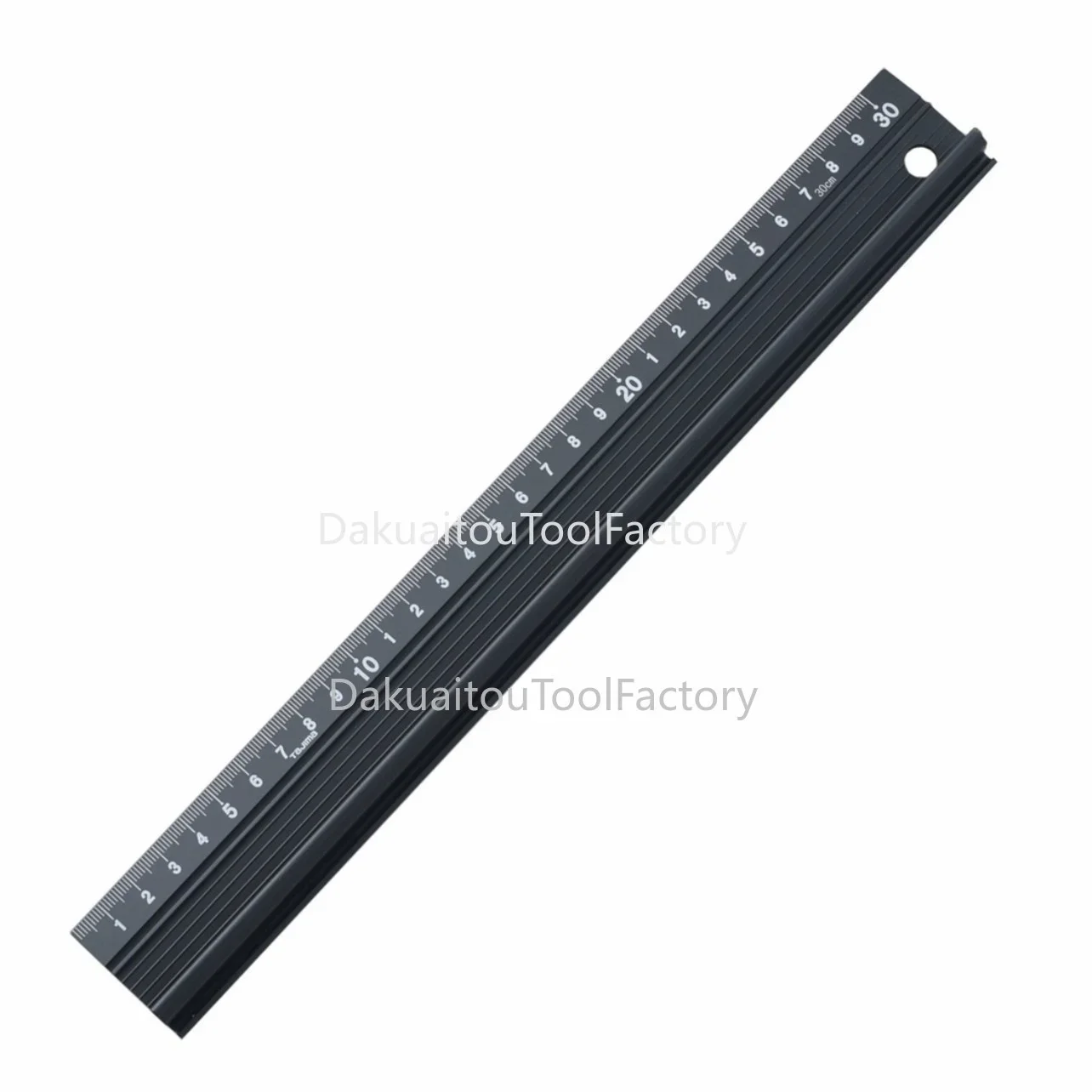 Aluminum Alloy Ruler Student Laser Printing Scale Ruler Millimeters Scale Safety Cutting Marking for School Supplies