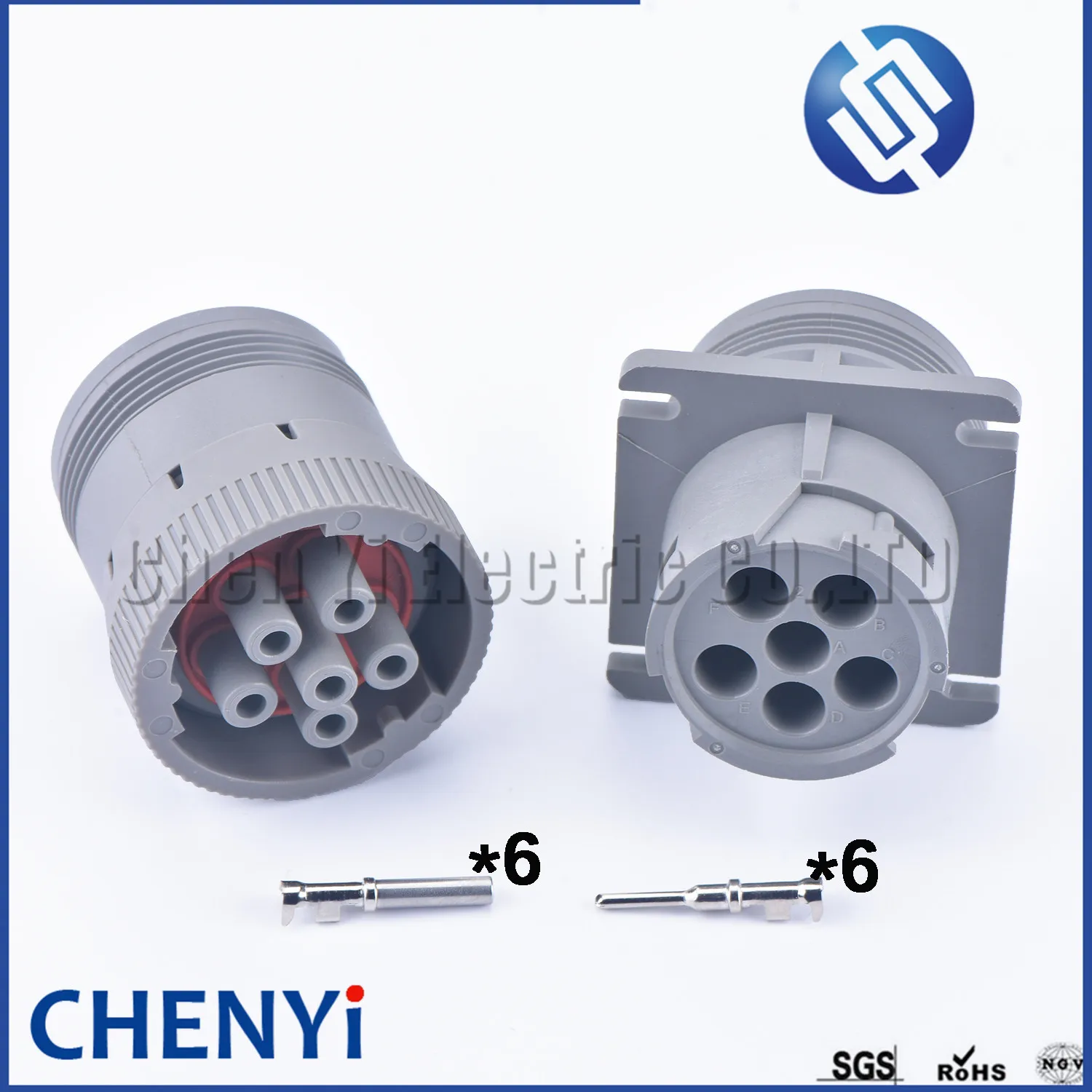 DEUTSCH Gray 6 Pin HD16-6-96S HD10-6-96P 1.5mm Series Connector ROHS Environmental Protection Waterproof Flame Retardant Plug