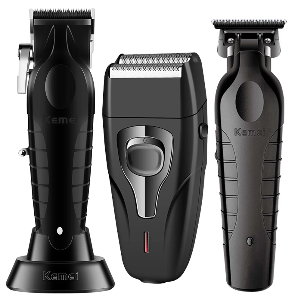 Kemei Hair Clipper KM-2296 KM-2299 KM-1103 Barber Electric Hair Clipper Set Men's Beard Trimmer Hair Cutting Machine Trimmer