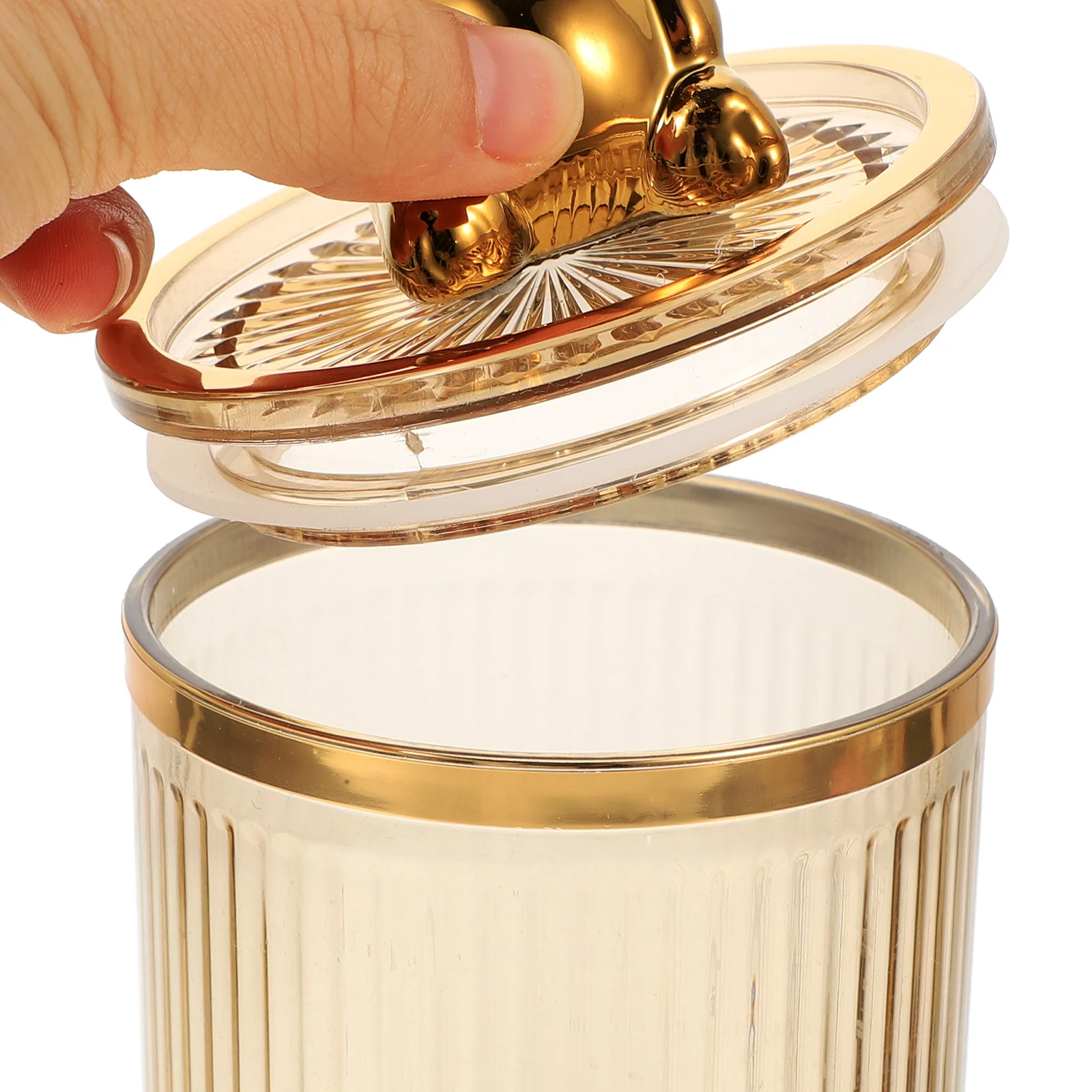 

Candy Storage Jar Food Kitchen Canisters Moisture-proof Container Bear Flour Containers Clear Dried