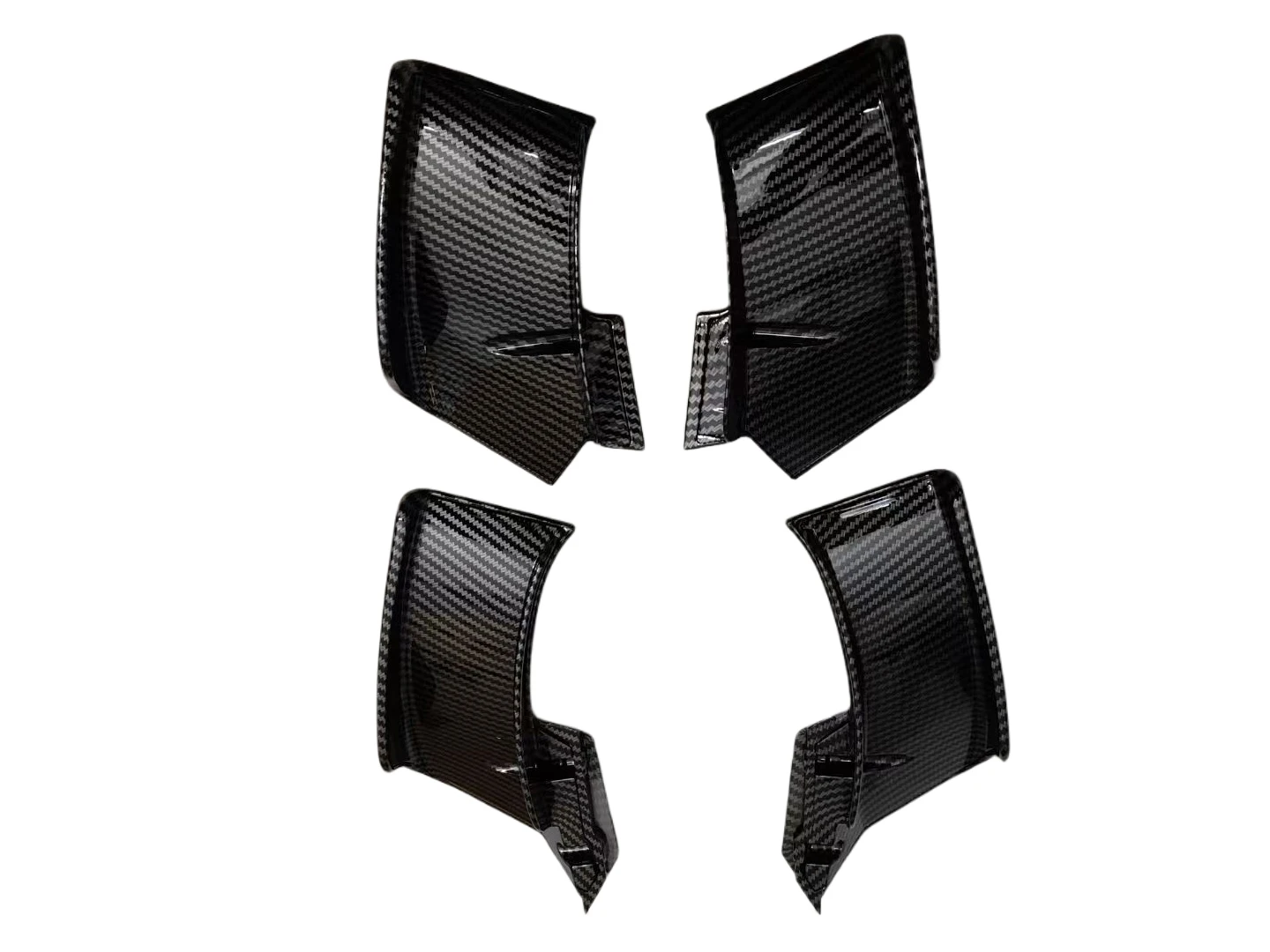 For  Streetfighter V4 V4S V2 2018-2023 Upper Lower Winglets Carbon Fiber Air Deflector Fairing Motorcycle Side Fixed Wing