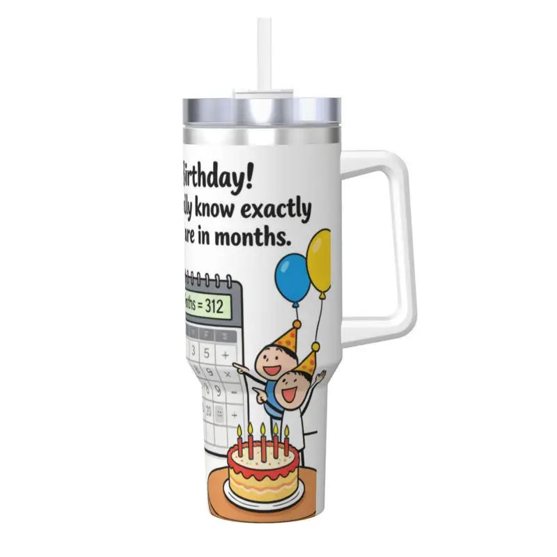 

Humorous UV Full-Print Inner Layer 304 Stainless Steel Outer Layer 201 Stainless Steel, Lid PS400zIce BullyWith Handle - Mother'