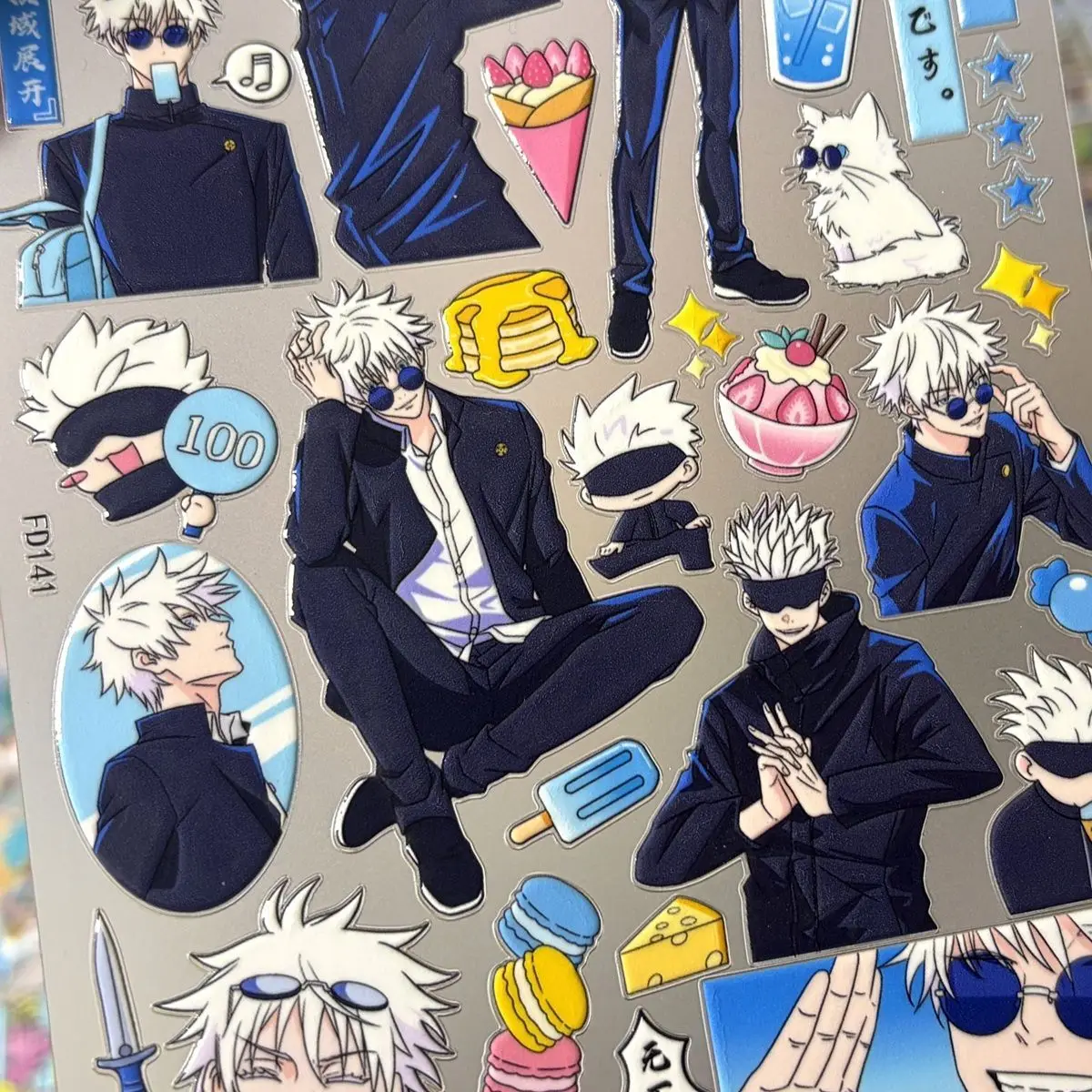Neue Anime Jujutsu Kaisen Cartoon-Aufkleber Itadori Yuji Satoru Gojo Aufkleber Laptop Handyhülle Wasserdichter Aufkleber Bestseller – Detail 4