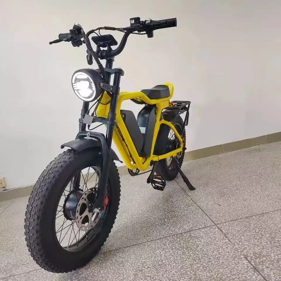 20 inch 4.0 FatBike fully suspended electric bicycle 1000W X2 dual motor 22Ah * 2 dual battery hydraulic brake electric bicycle