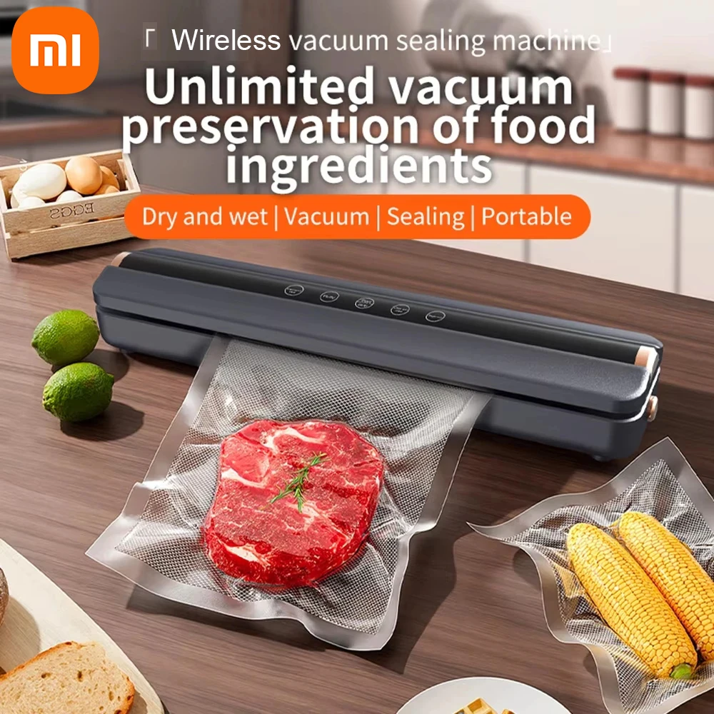 

Беспроводная вакуумная машина для упаковки пищевых продуктов Xiaomi, мини-домашняя USB-зарядка, машина для упаковки пищевых продуктов, пластиковая машина для запечатывания, экономия свежести