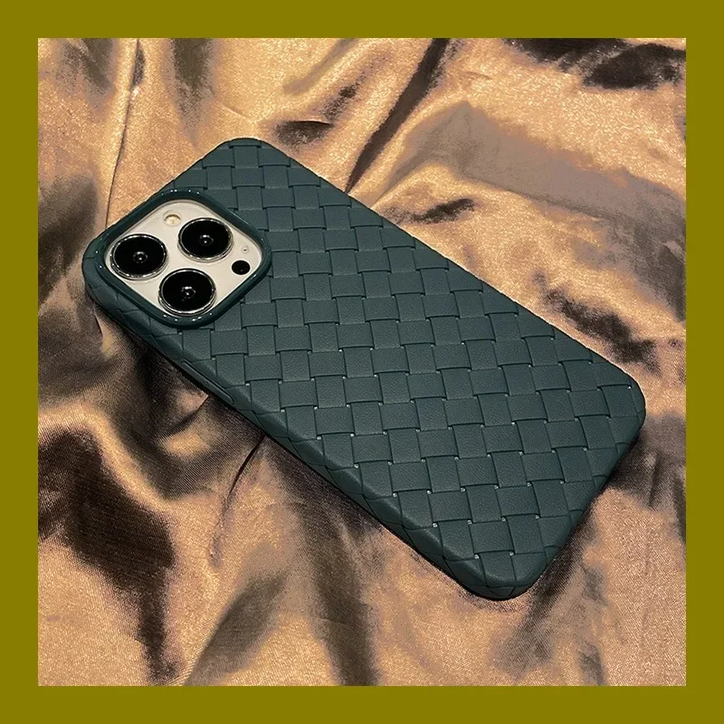 Breathable Mesh Grid Woven Cooling Thin Case For iPhone 16 15 14 13 12 11 Pro Max Plus Xs max Xr Soft Silicone Cover