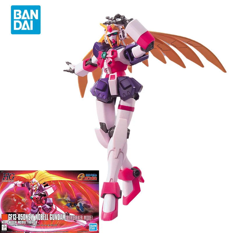

Bandai оригинальная модель GUNDAM, аниме HGUC GF13-050NSW NOBELL GUNDAM BERSERKER MODE, экшн-фигурка в сборе, модель игрушки, подарок для детей