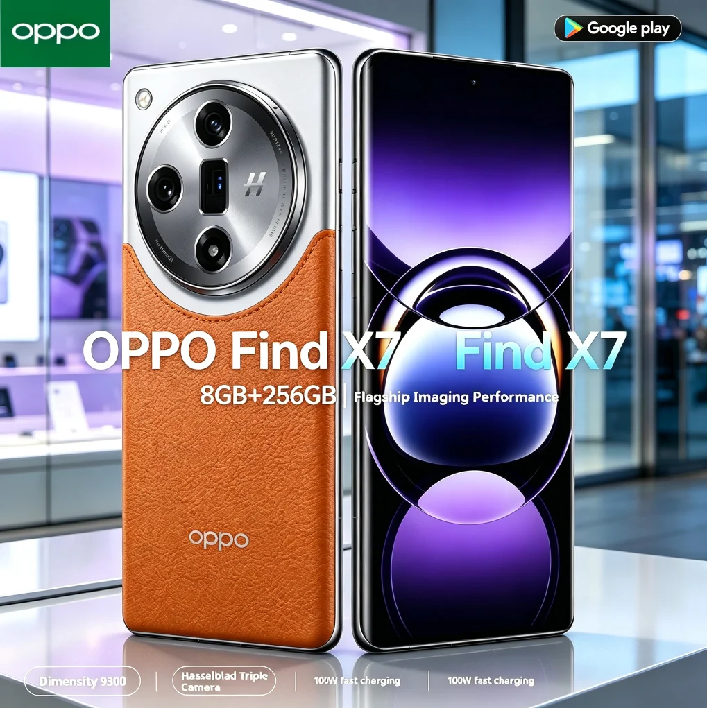 2026 New OPPO Find X7 5G Official Authentic 6.78' Display Dimensity 9300 Processor 50MP Camera 100W Fast Charge Smartphone