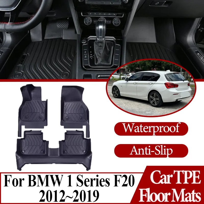 

Автомобильные коврики из ТПЭ, нескользящий материал для BMW 1 серии F20 118i 120i M140i M135i 120d 2012 ~ 2019, чехол для ног, коврик для ног