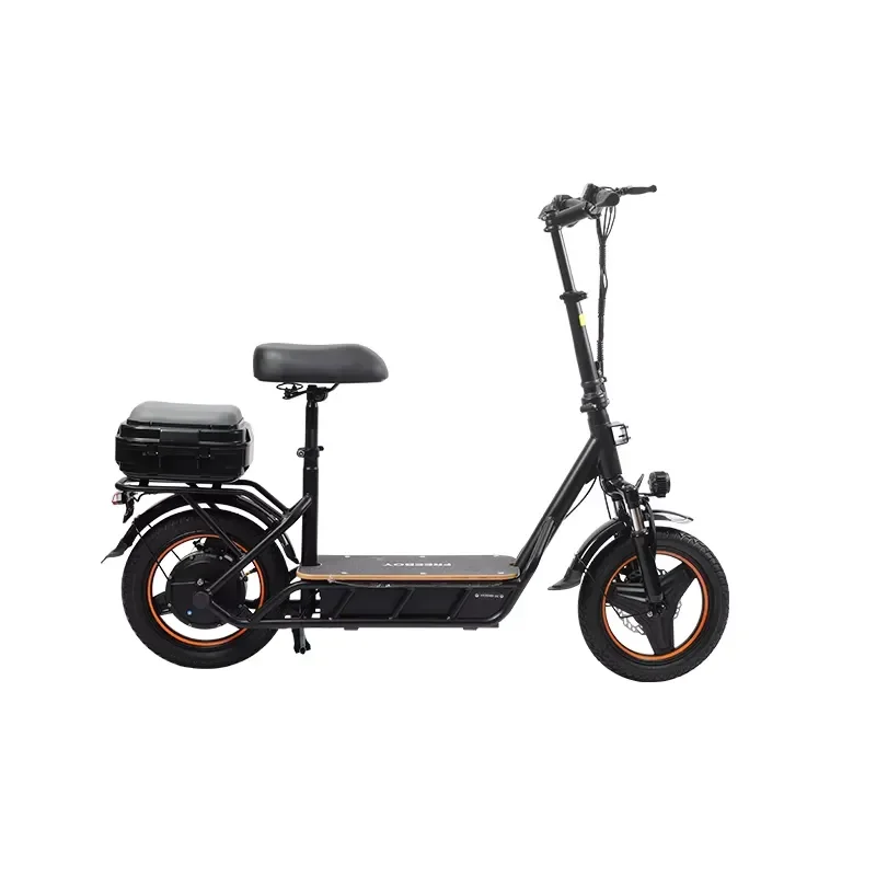 48V Folding Electric Bike 14 Inch Pneumatic Tires 45km/h Portable City E Bicycle Fast Delivery New Design for Urban Commute