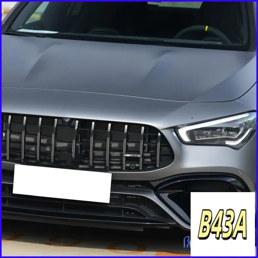 

Sp-Front Bumper Spoiler For Mercedes Benz CLA45 AMG C118 2020 2021 Glossy Black Bumper Spoilers Fog Lights Decorative Cover