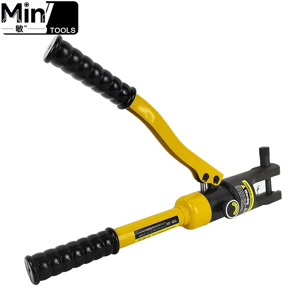 YQK-120 Manual Hydraulic Cable Lug Crimping Tool Copper Aluminum Terminal Crimper For Electrical Wiring