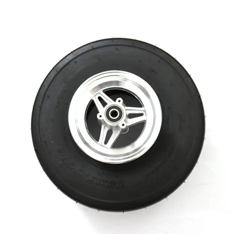 

Колесо 15x6.00-6, шина 15*6.00-6 дюймов для картинга 168CC, мотоцикла, бескамерная шина с колесной ступицей и комплектующими
