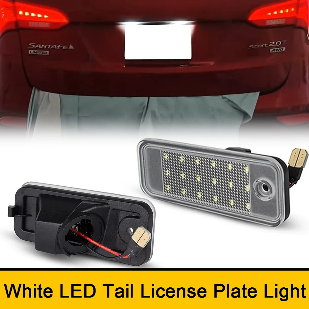 

6000K LED Rear Tail Number License Plate Stop Light For Kia Rondo Carens Hyundai Santa Fe DM Grand Santa Fe NC Azera Grandeur