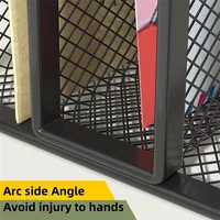 Papers Trays Notebook Stand Rack Desk 3-layer Black Metal Iron Mesh Holder for Magazine Document File Book Rack Organizer Office 4
