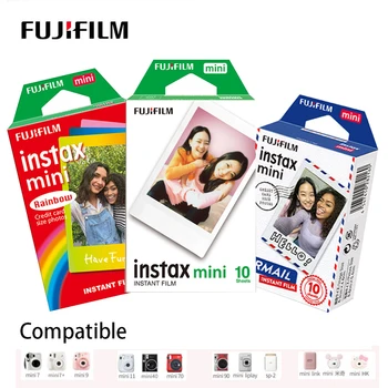 Fujifilm Instax Mini Instant Film Mini 12 11 9 8 Film White Edge 3 inch Wide Film Instant Camera Mini 7s 25 50s 90 Photo Pap