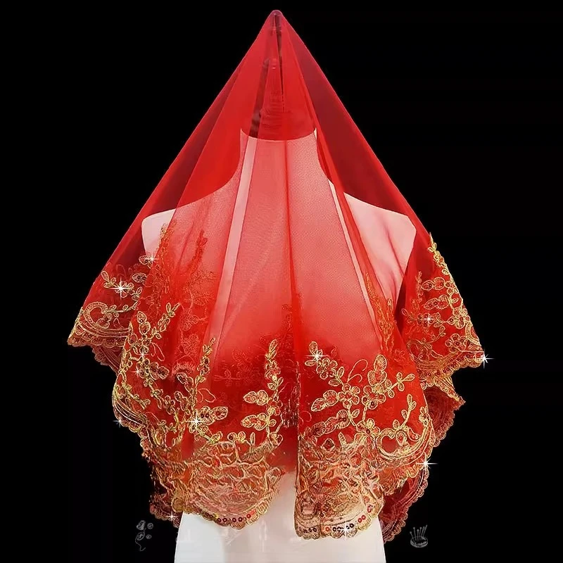 chinese-wedding-bride-red-hijab-translucent-head-soft-yarn-xipa-chinese-style-headgear