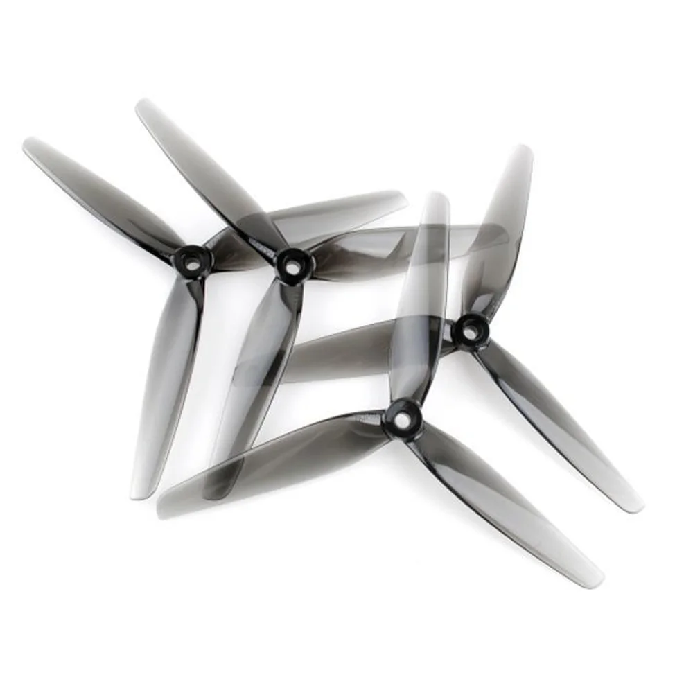 4PCS HQProp 7X4X3 7040 7inch 3 blade/tri-blade Propeller Light Grey (2CW+2CCW) Poly Carbonate for FPV RC Drone