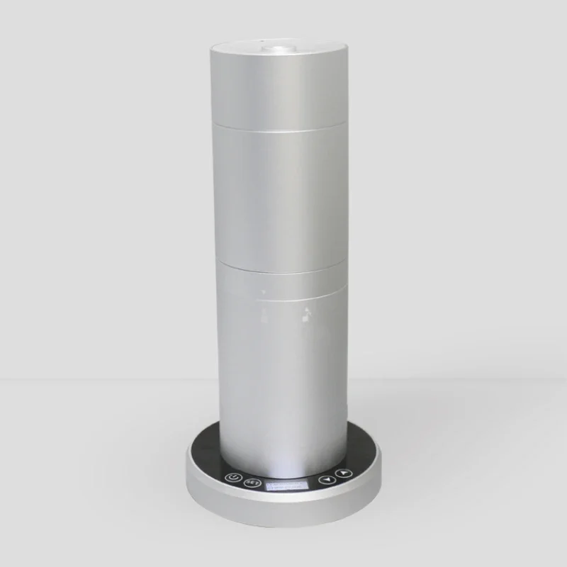 Elektrisches Aromatherapiegerät aus farbigem Aluminium. Intelligente WLAN-Bluetooth-Anwendung. Fernmotor. Kommerzielles Aromatherapiegerät