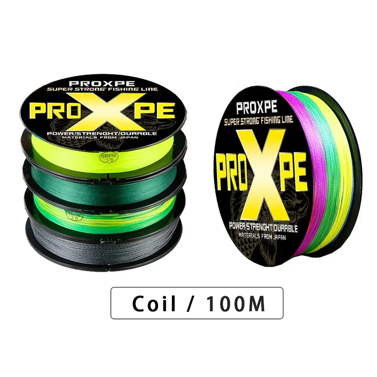 PROXPE  4 Braided Fishing Line 500M 300M 100M  Multifilament Japanese PE Wire Carp fishing Accessorie 8-80LB 4X Weave Pesca