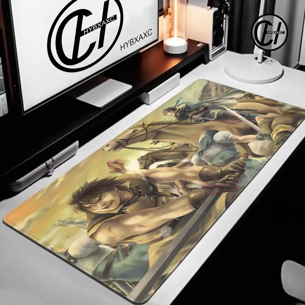 

Classic Games suikoden Mouse Pad Gamers Anime game XXL Home HD Computer Desk Mats Office SuppliesDesktop 70X30 90x40 100*50