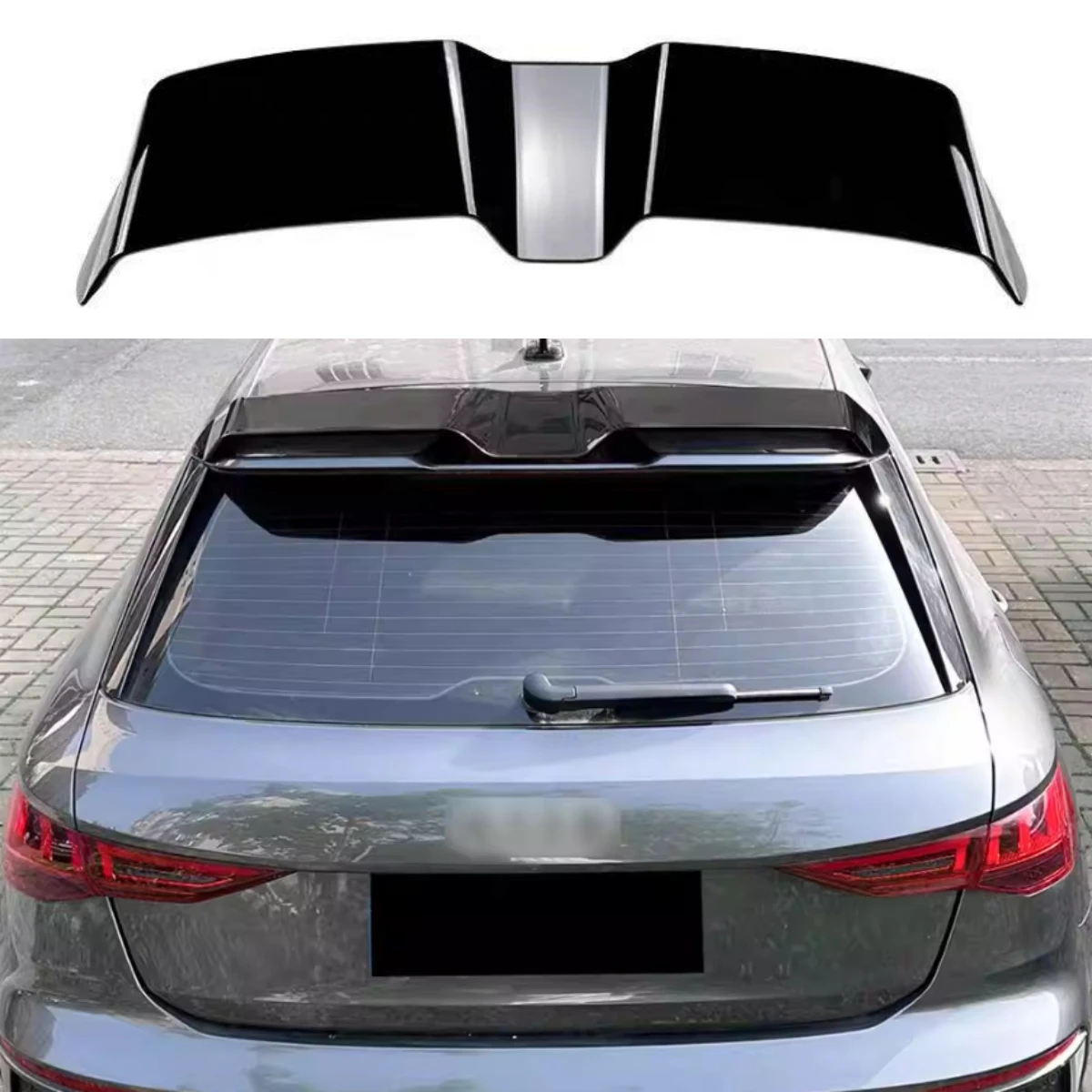 

Spoiler For Audi A3 S3 8Y 2021-2024 Hatchback Sportback ABS Car Tail Wing Rear Trunk Spoiler High Quality BodyKit Accessories