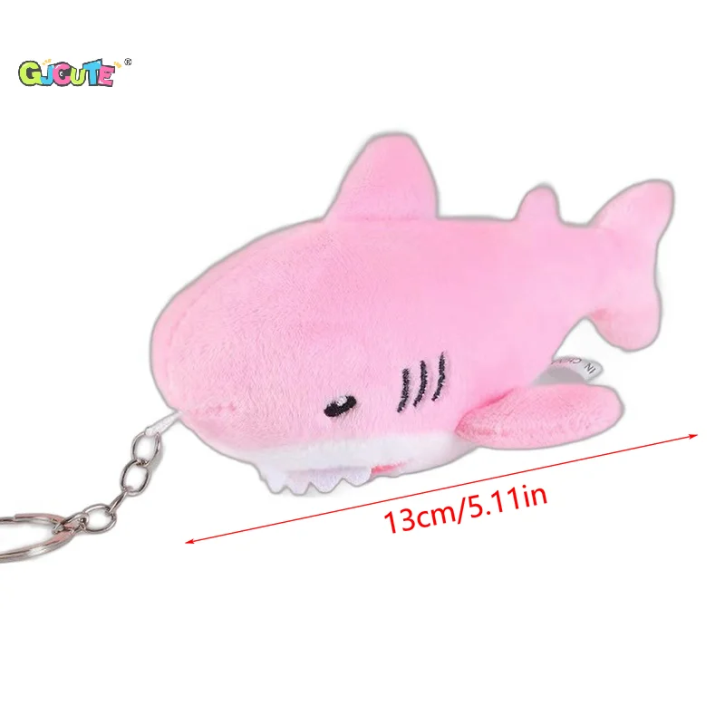 1Pcs Creative Funny Cute Little Shark Keychain Plush Doll Pendant Couple Girl Bag Decoration Birthday Gift