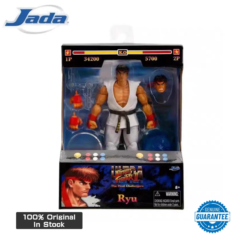 

Genuine Original Jada Toys 1/12 Street Fighter 2 The Final Challengers Ryu Model Action Figure Doll Ornament Boy Gift Decor