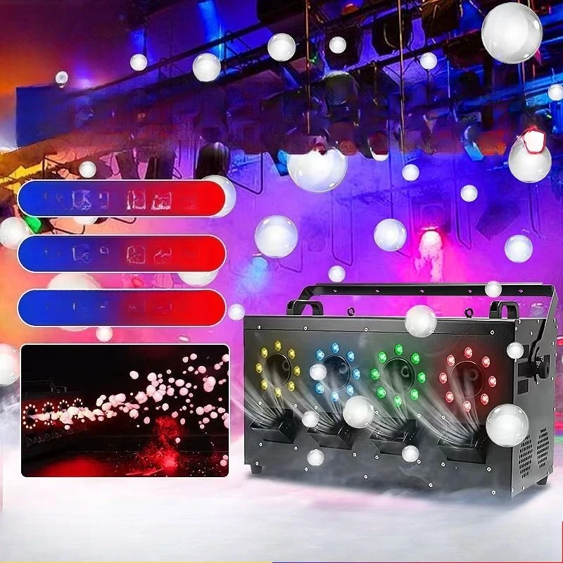 LED smoke bubble machine integrated four-hole smoke bubble machine stage performance