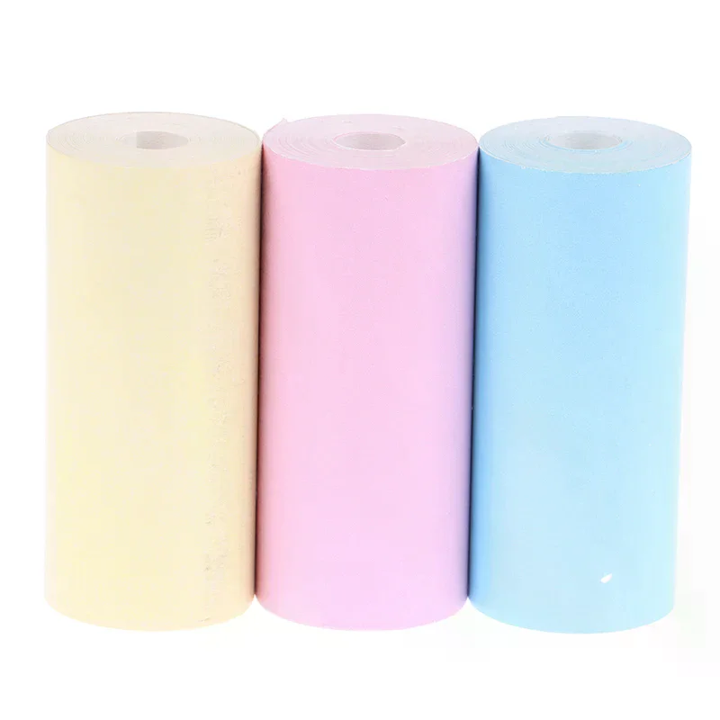 3 Rolls Photo Paper Thermal Printing for Instant Printer Camera Dual Lens Screen 57mm Video Children 57x25mm DIY Sticker