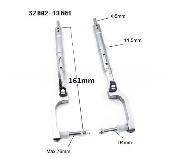 P51 Metal Shock Absorbing Landing Gear RC Aircraft Damping Strut Aluminum Alloy Landing Gear For RC Airplane Models Model Parts
