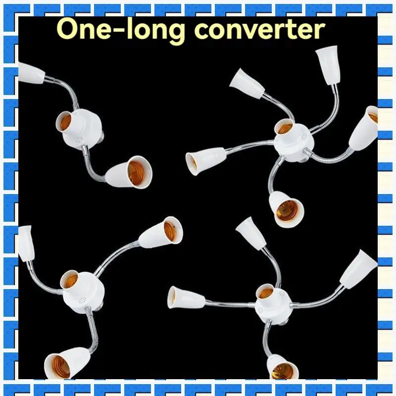 

ABNG E27 LED Bulb Splitter Adapter Adjustable Light Holder Socket Converter For Home Office Exhibitions Light Holder 4 Heads