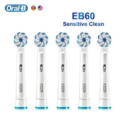 Oral B EB60 Toothbrush Heads Soft Bristle Sensitive Gentle Cleaning Gum Care Replacement Electric Tooth Brush Nozzles 1-12 pcs