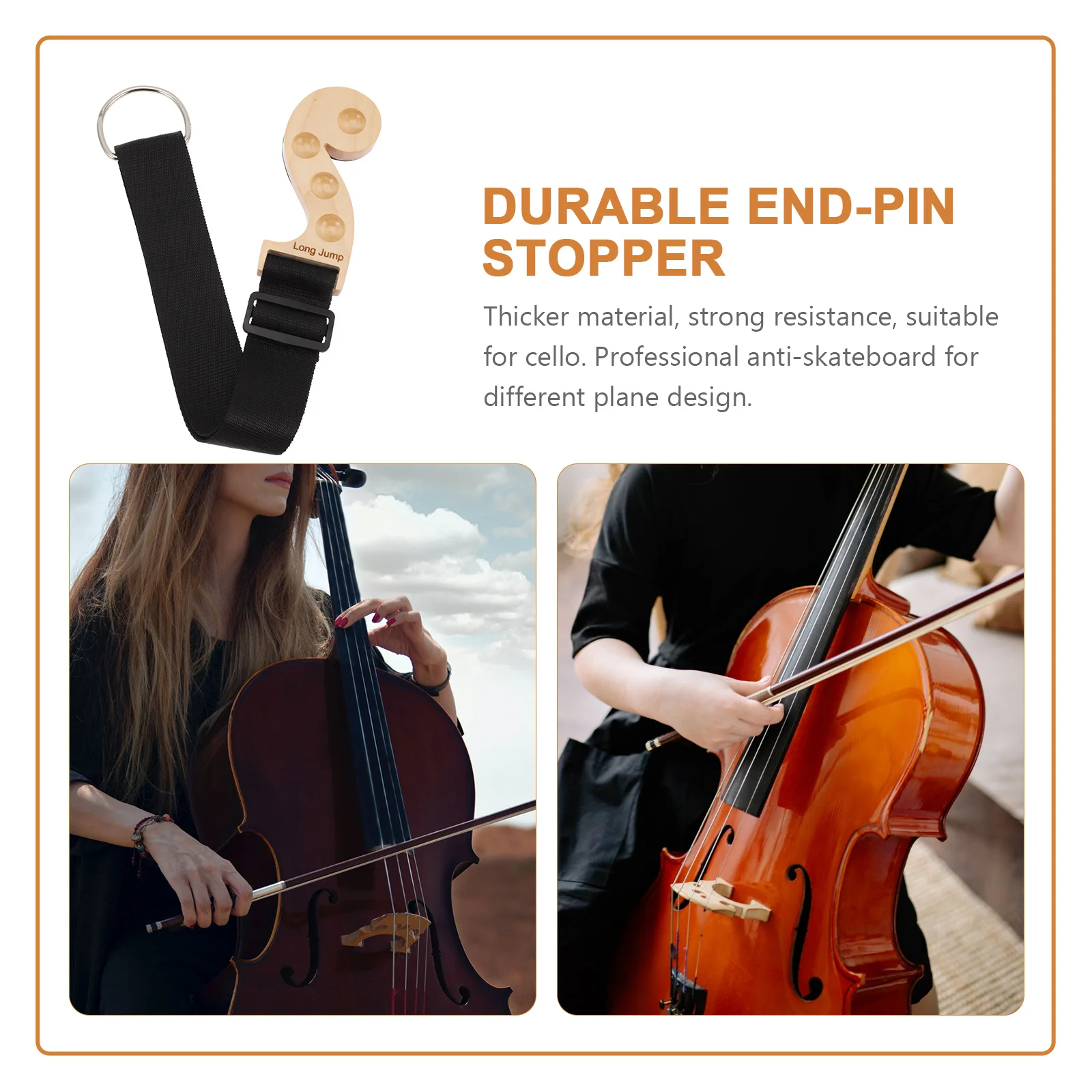 

Anti-s Pad End-pin Stopper Cello Endpin Antis Device Rock and Roll Floor Holder Maple