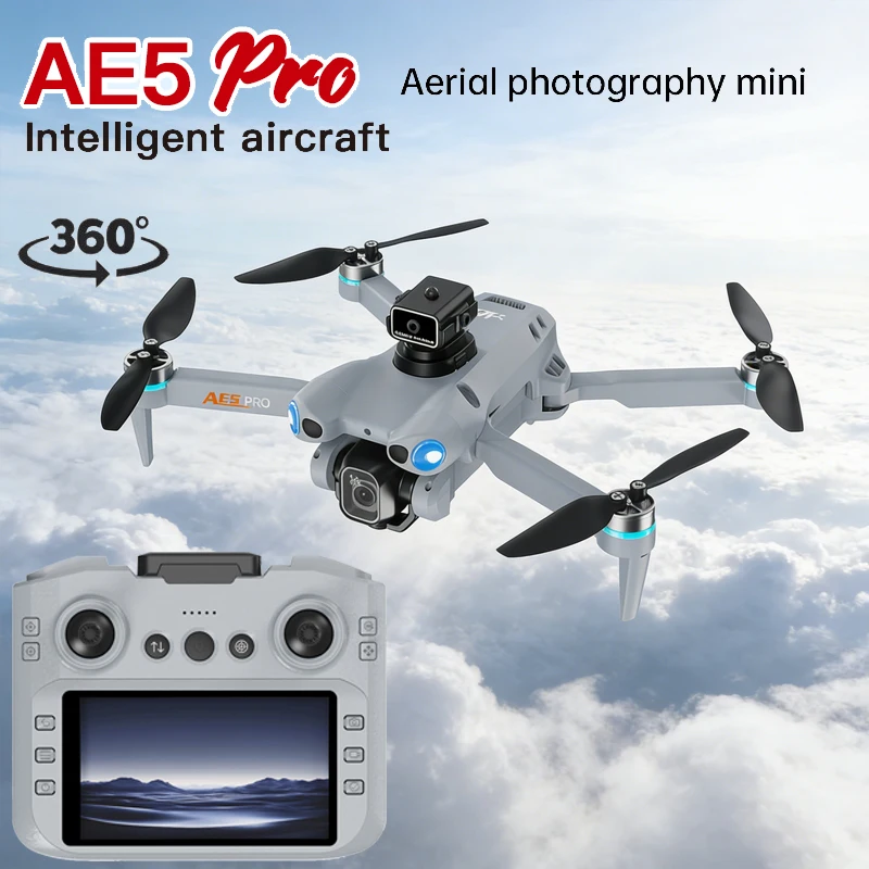 New Drone With 8K Dual Cameras Screen Control Brushless Drone WiFi Professional Aerial Photography Mini Drones RC Quadcopter