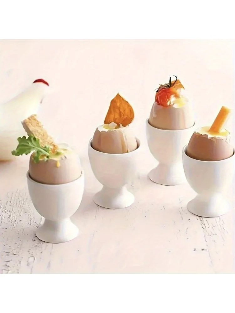 Gobelets à œufs de Style européen, 2 pièces, en plastique Durable, parfaits pour le petit déjeuner et la décoration de salle à manger