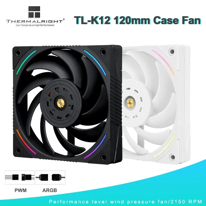 

Thermalright TL-K12 Case Fan 4PIN PWM 120mm CPU Cooling Fan S-FDB V2 bearing Hight Performance Computer Air Cooler Fan