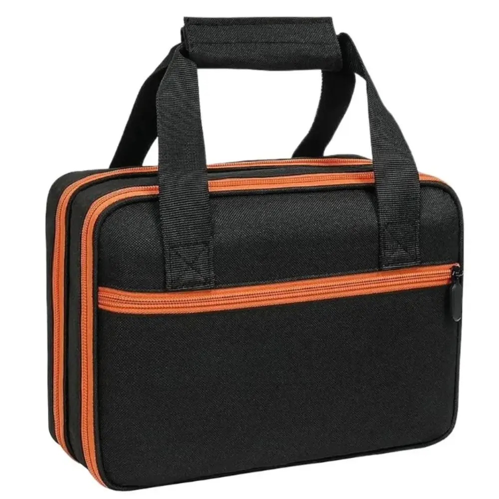 Two Layer Design Electrical Tool Bag Portable Travel Carrying Case Tool Storage Bag Efficient Organization Compatible Storage