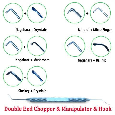 डबल एंड फेको चॉपर नागाहारा चॉपर सीबेल रोसेन मिनार्डी क्विक क्लॉ क्लीवर ऑफसेट 45° ऑप्थल्मोलॉजी हाई आई top 10 best sales नेत्र विज्ञान - №10