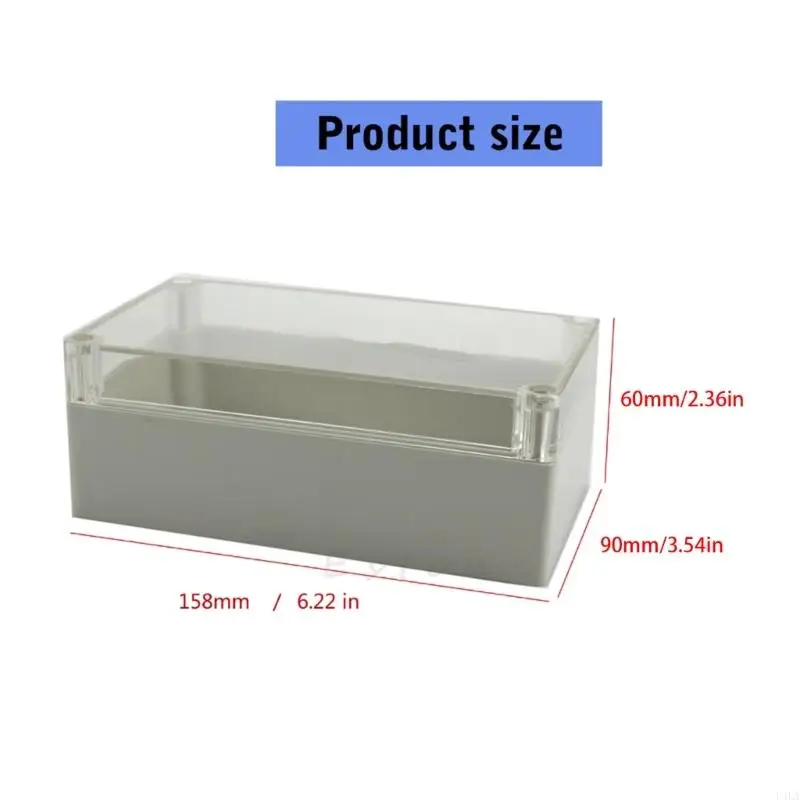 U4LAジャンクションボックスプラスチック電源エンクロージャーDIY電子エンクロージャーボックス用のClear Co用