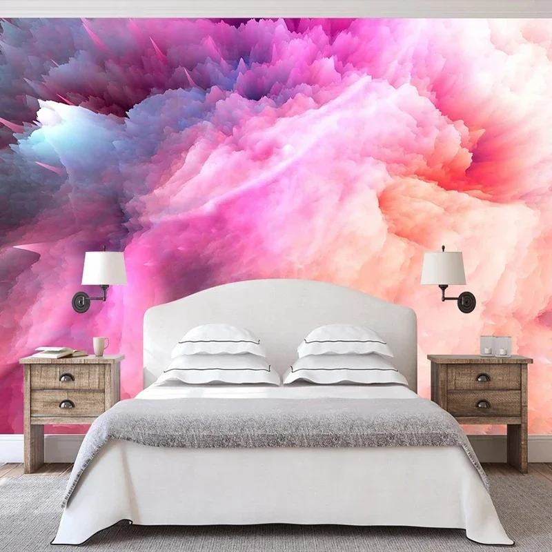 Custom Photo Wallpaper Creative Abstract Colorful Clouds Mural Living Room Sofa Bedroom Background Wall Home Decor