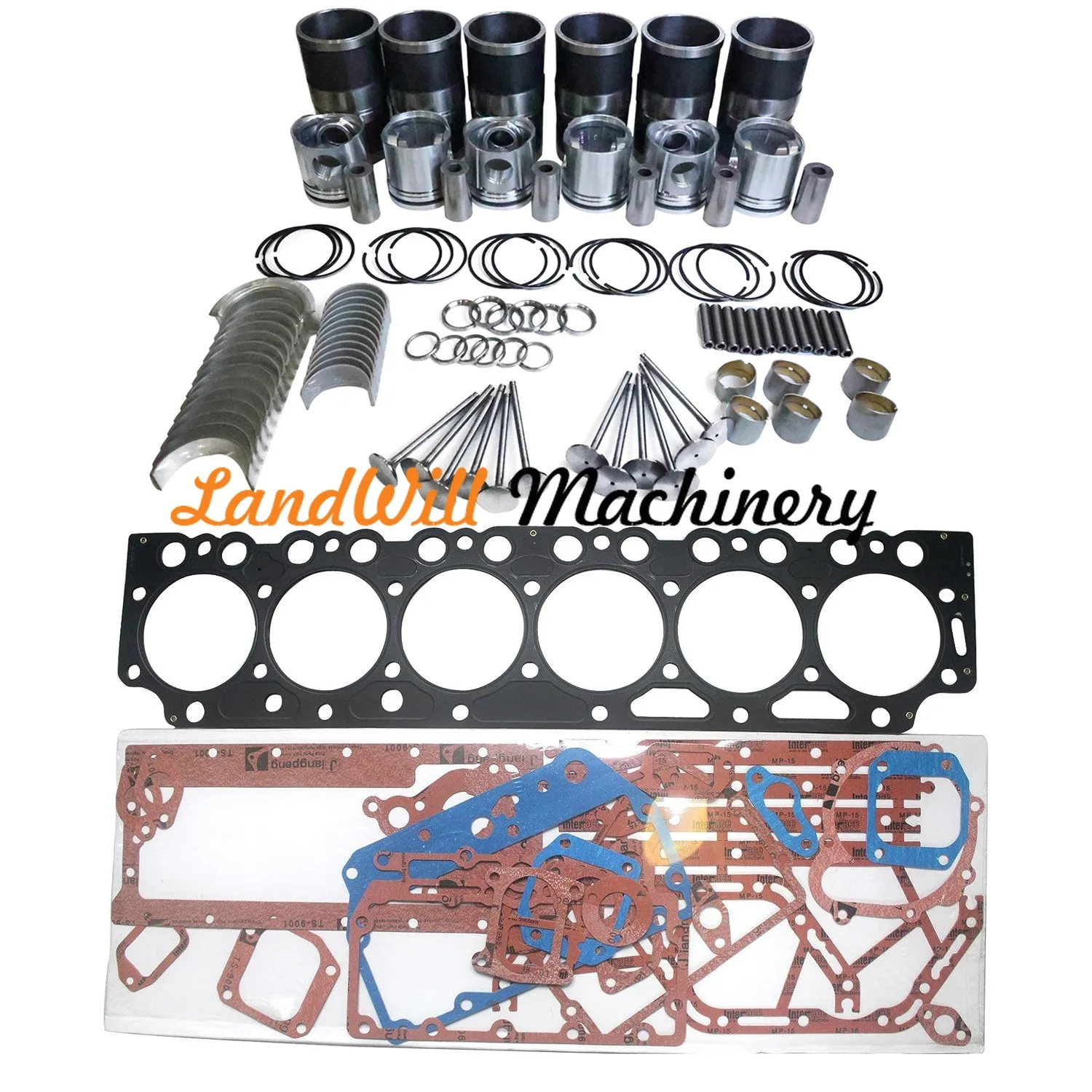 D7E Engine Overhaul Rebuild Kit Fits For Volvo Excavator EC240B EC290B EC290BLC