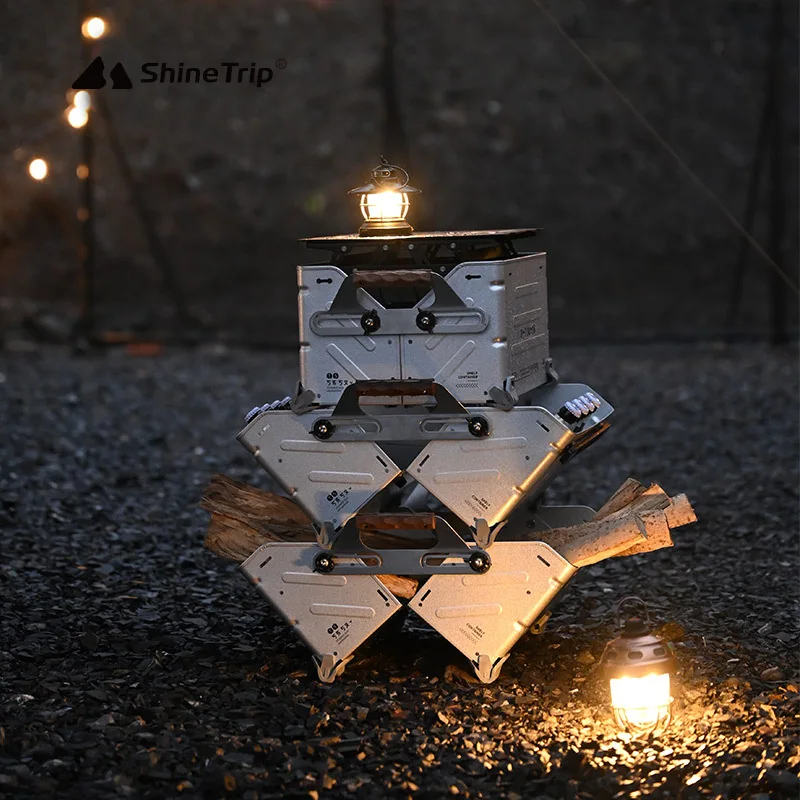 Outdoor Storage Box Multifunctional Camping Open Box Aluminum Alloy Folding Tactical Box Combination Splicing Box Accessories