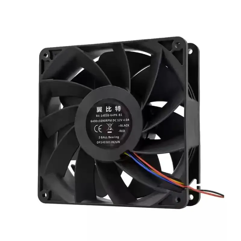 オリジナル-ebit-r4-14038-64pk-b1-12v-40a-6400rpm-14038-140mm-4ピン-pwm-デュアルボールベアリング強力な-dc-ブラシレスファンサーバー用