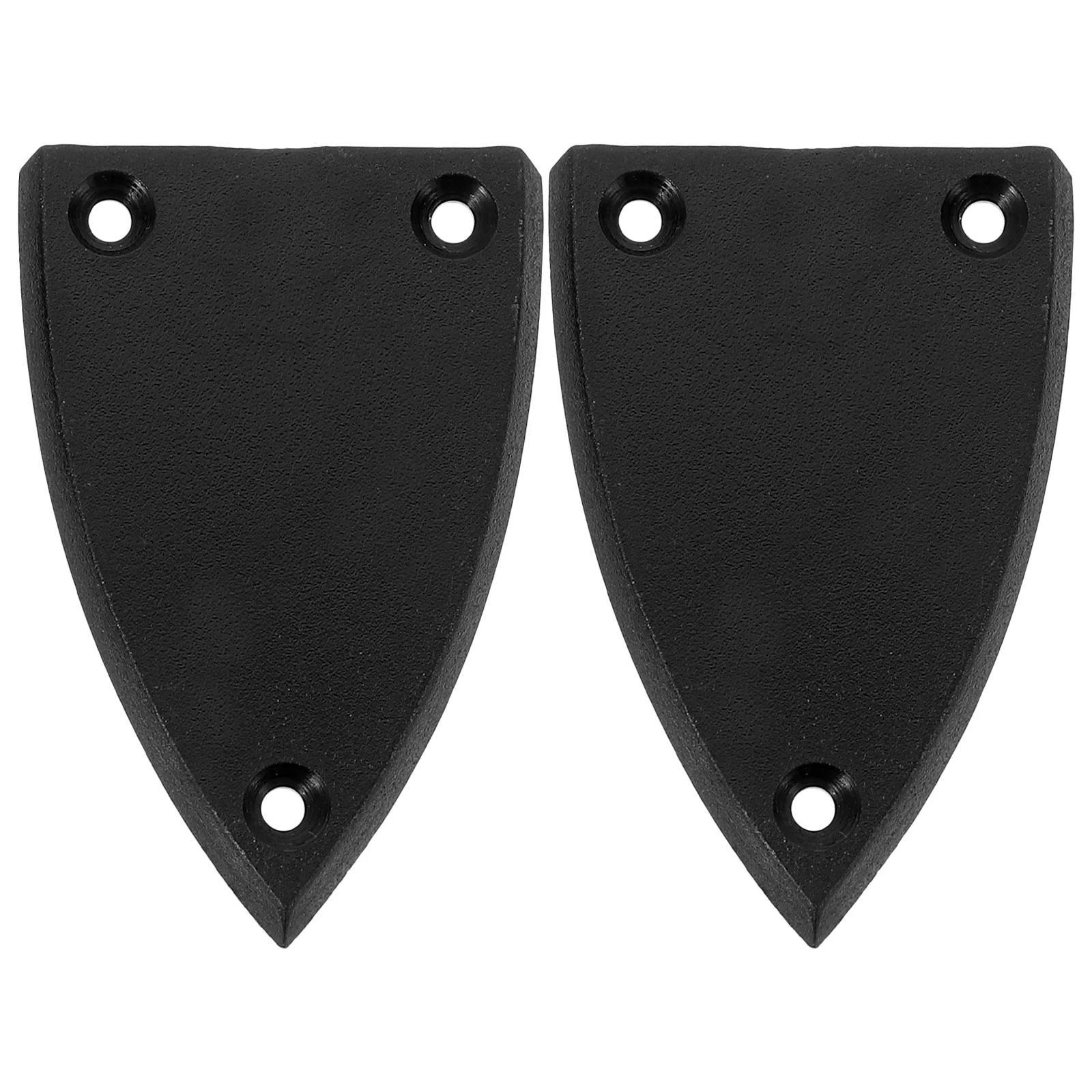 2 Pcs Guitar Tuning Lever Cover Truss Rod Plate Black Parts and Accessories Abs for Electric