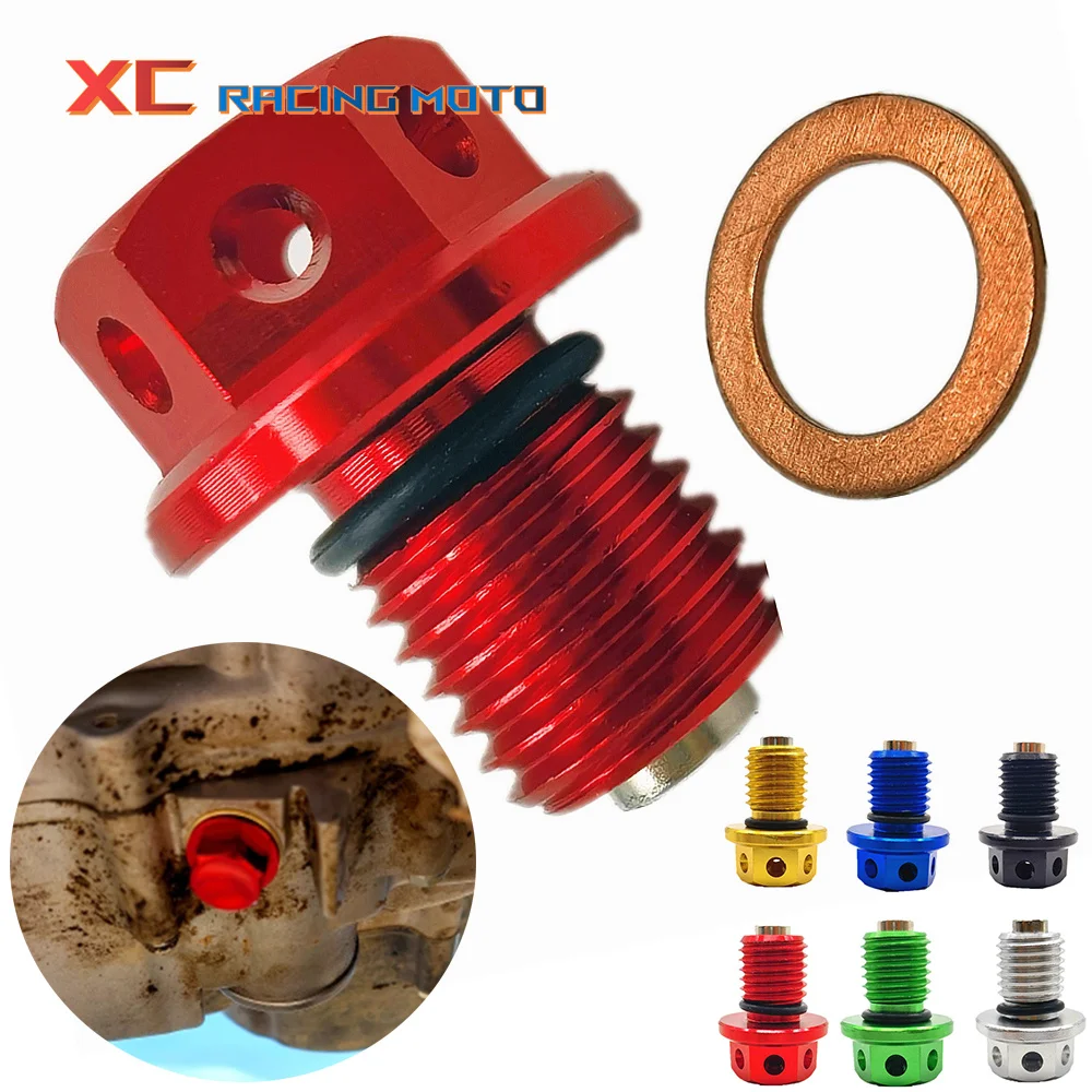 

CNC Oil Drain Plug Bolt For Honda XR250 XR400 XR600R XR650R CRF1000L CR500 CR125R CR250R CRM250 CRF250L/M XR CRF 50 70 80 100