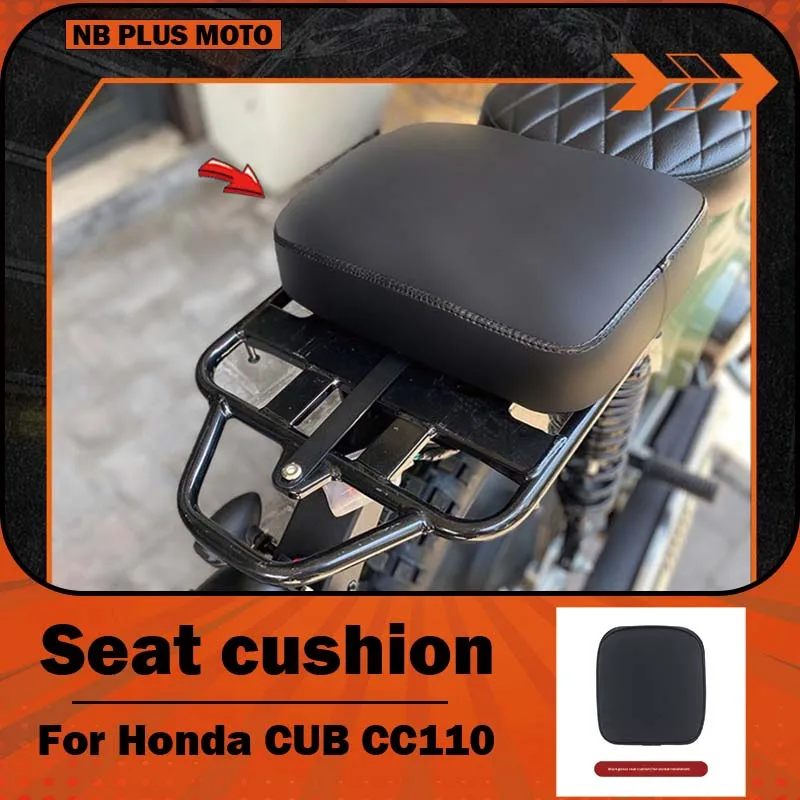 【Premium】For Honda Cub CC110 Cub modified seat cushion, horizontal rear seat cushion, undamaged rear seat installation, rear tru