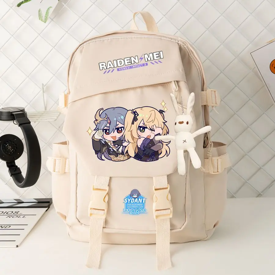 Honkai Impact Collaboration 2023 nueva mochila de gran capacidad para estudiantes de primaria grados 3 a 6 niños niñas medianos y altos
