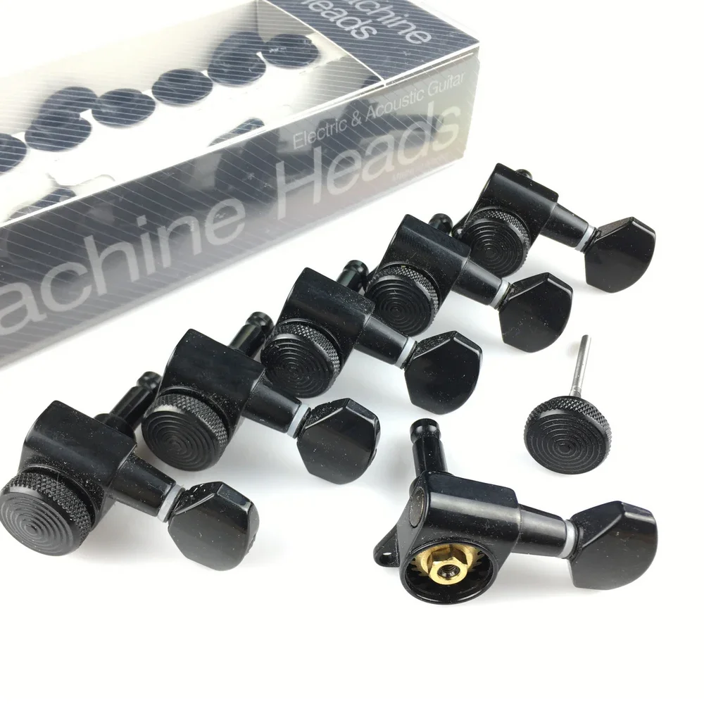 

New Black Guitar Locking Tuners Electric Guitar Machine Heads Tuners JN-07SP Lock Tuning Pegs