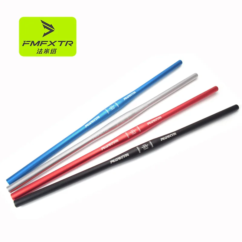 Aluminum Alloy Straight Bike Handlebar 700mm 800mm Zero Degree Flat Bar MTB Mountain One Word Handlebar Bicycle Cycling Parts